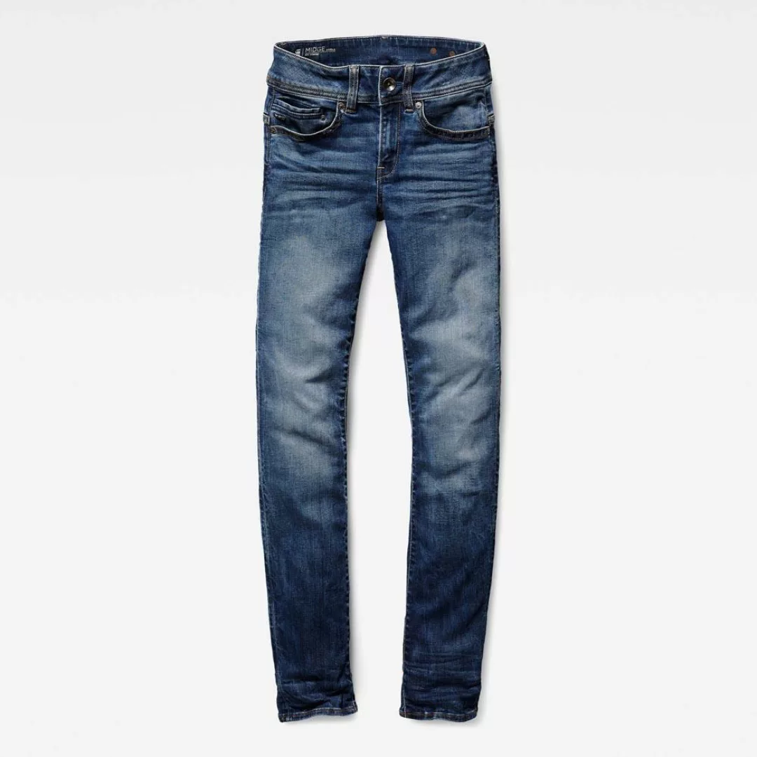 G-Star RAW Slim-fit-Jeans Midge Mid Straight Wmn mit Used-Effekten günstig online kaufen