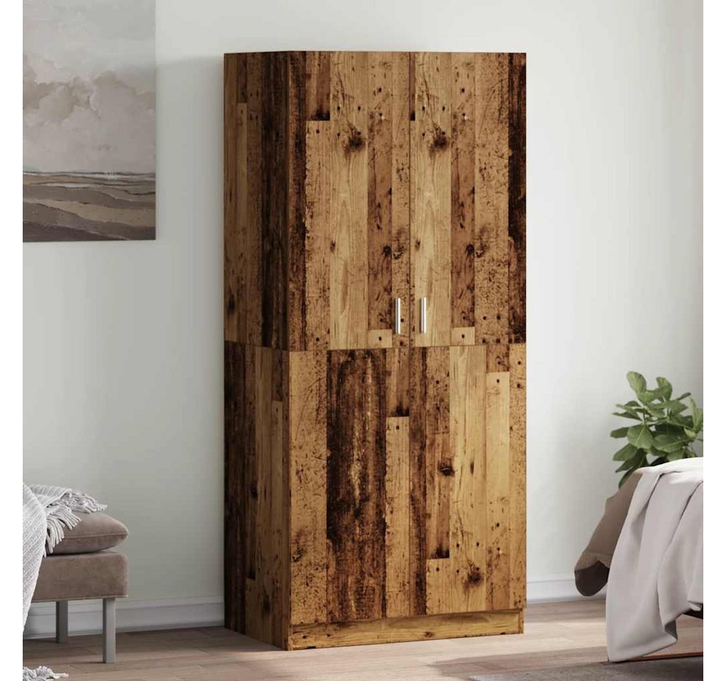 vidaXL Schrankmodule Kleiderschrank Altholz-Optik 90x52x200 cm Holzwerkstof günstig online kaufen