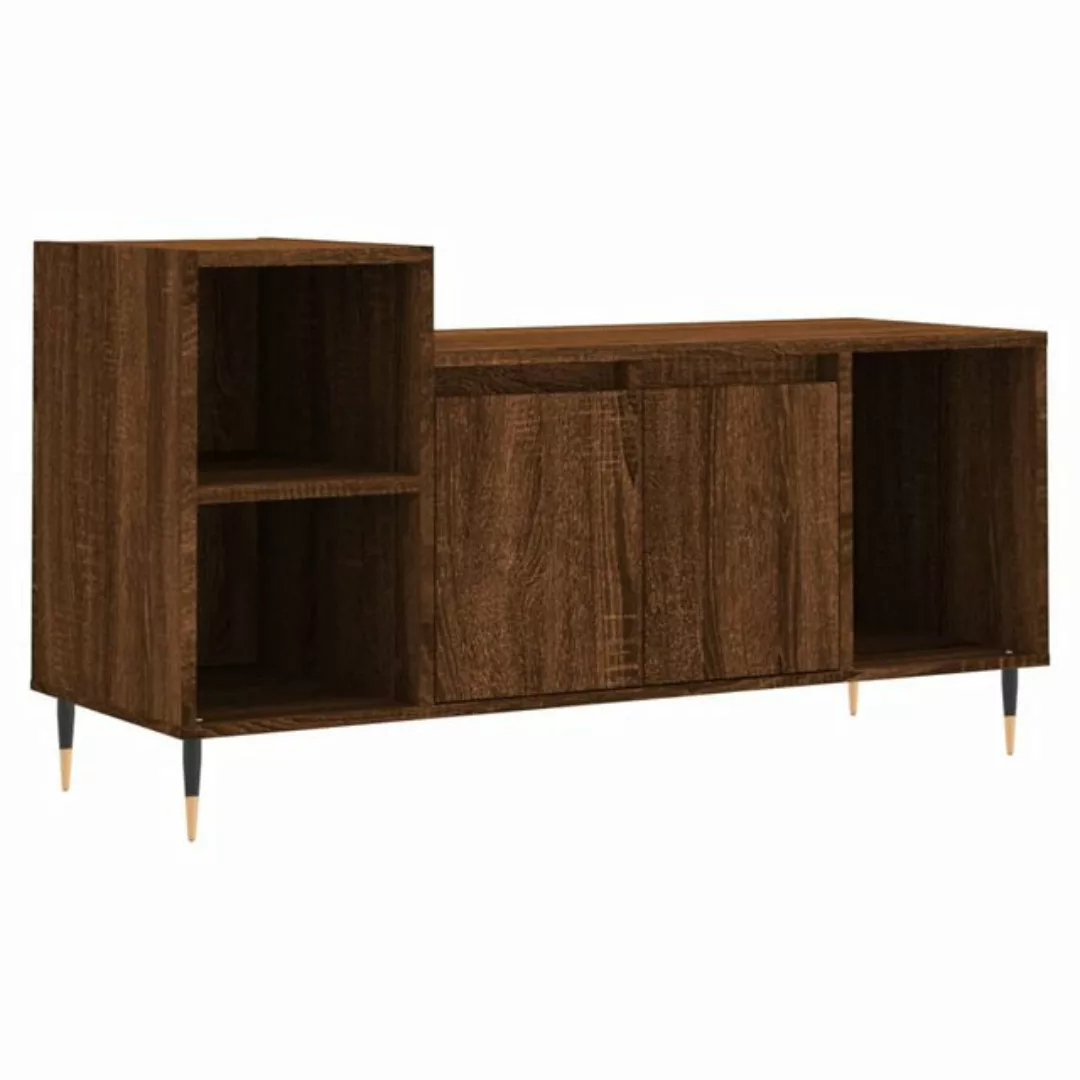 vidaXL TV-Schrank TV-Schrank Braun Eichen-Optik 100x35x55 cm Holzwerkstoff günstig online kaufen