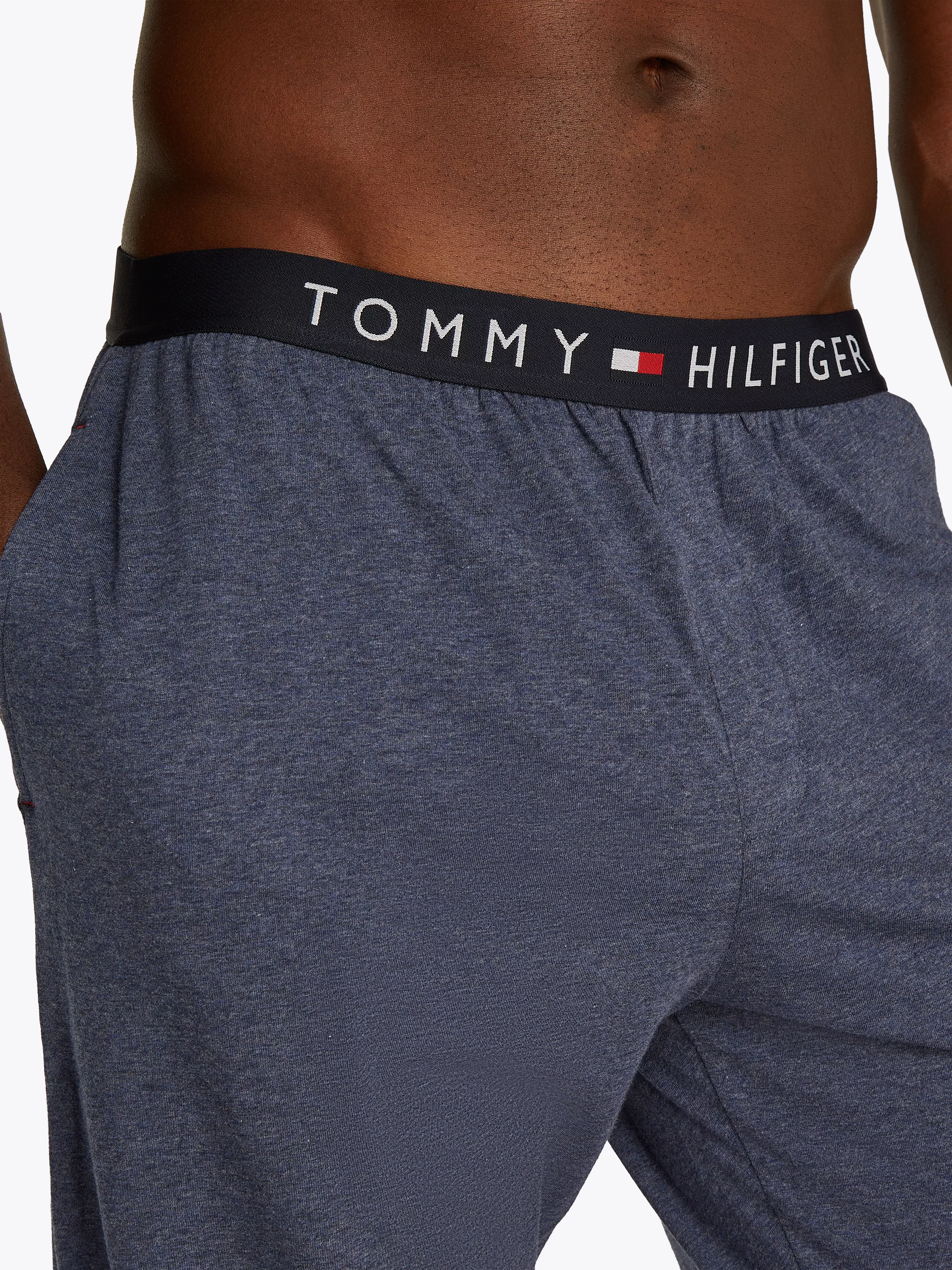 Tommy Hilfiger Underwear Pyjamahose "JERSEY PJ PANT CUFFED", mit Logobund günstig online kaufen