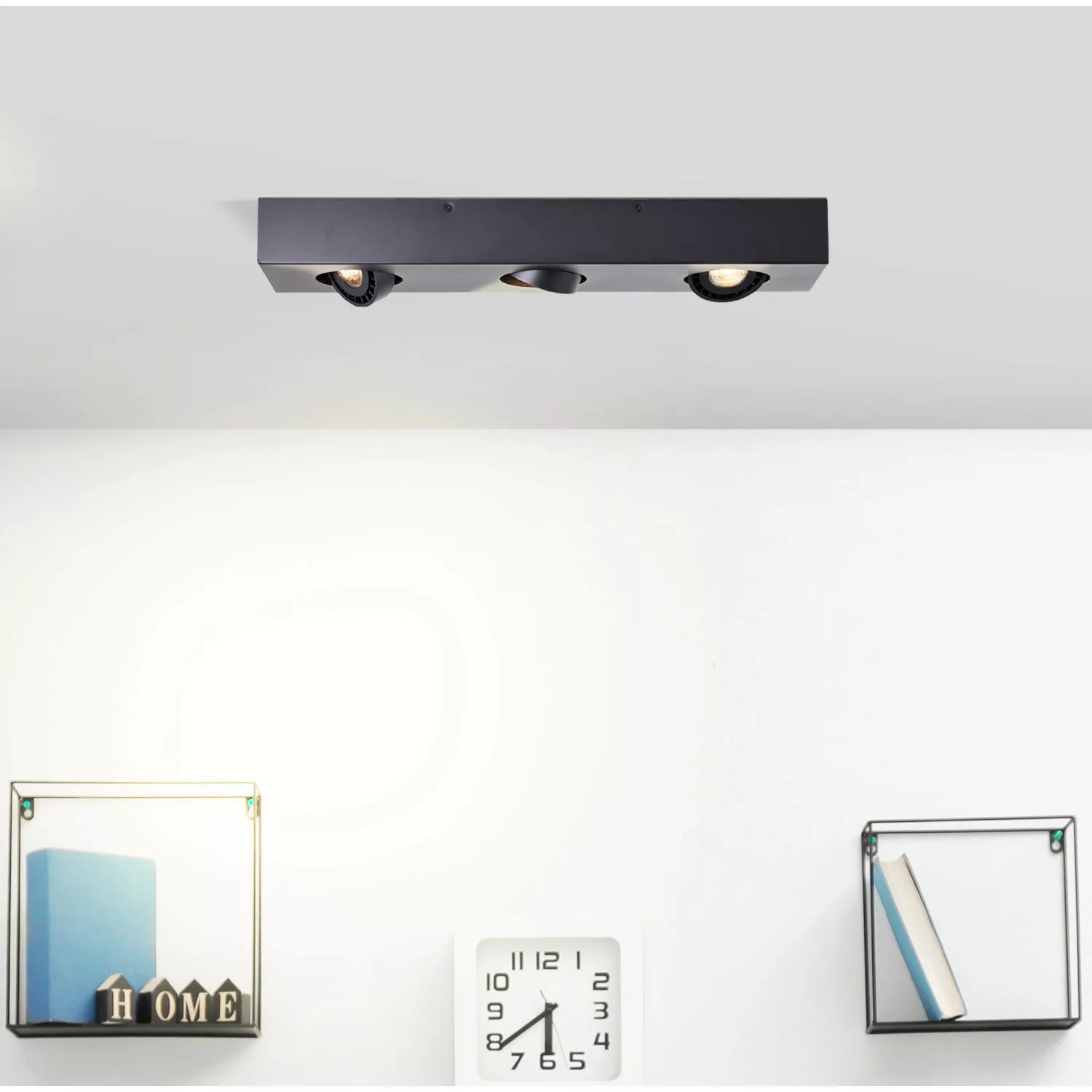 Brilliant LED-Deckenleuchte Doro 3-flammig Schwarz günstig online kaufen