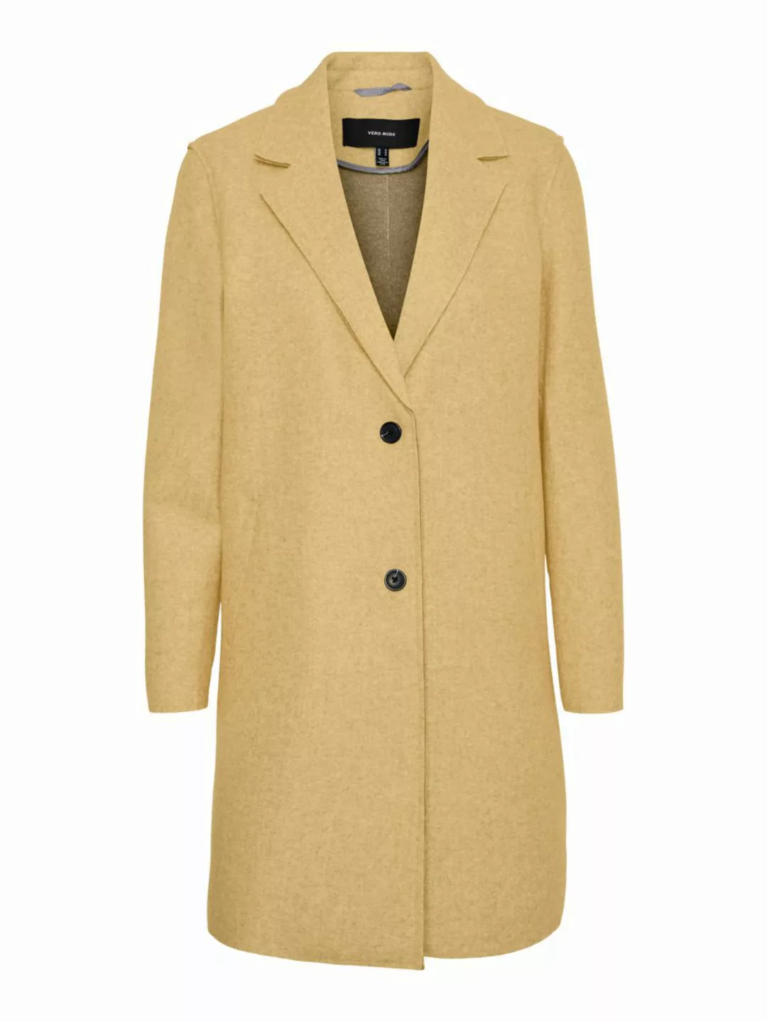 VERO MODA Lange Mantel Damen Gelb günstig online kaufen