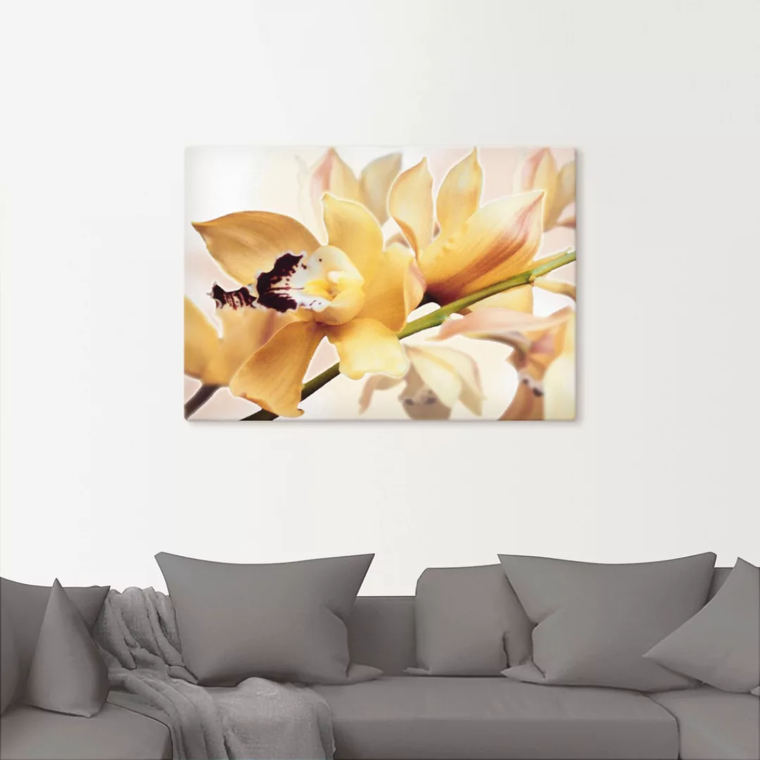 Artland Wandbild »Gelbe Orchidee«, Blumenbilder, (1 St.), als Alubild, Outd günstig online kaufen