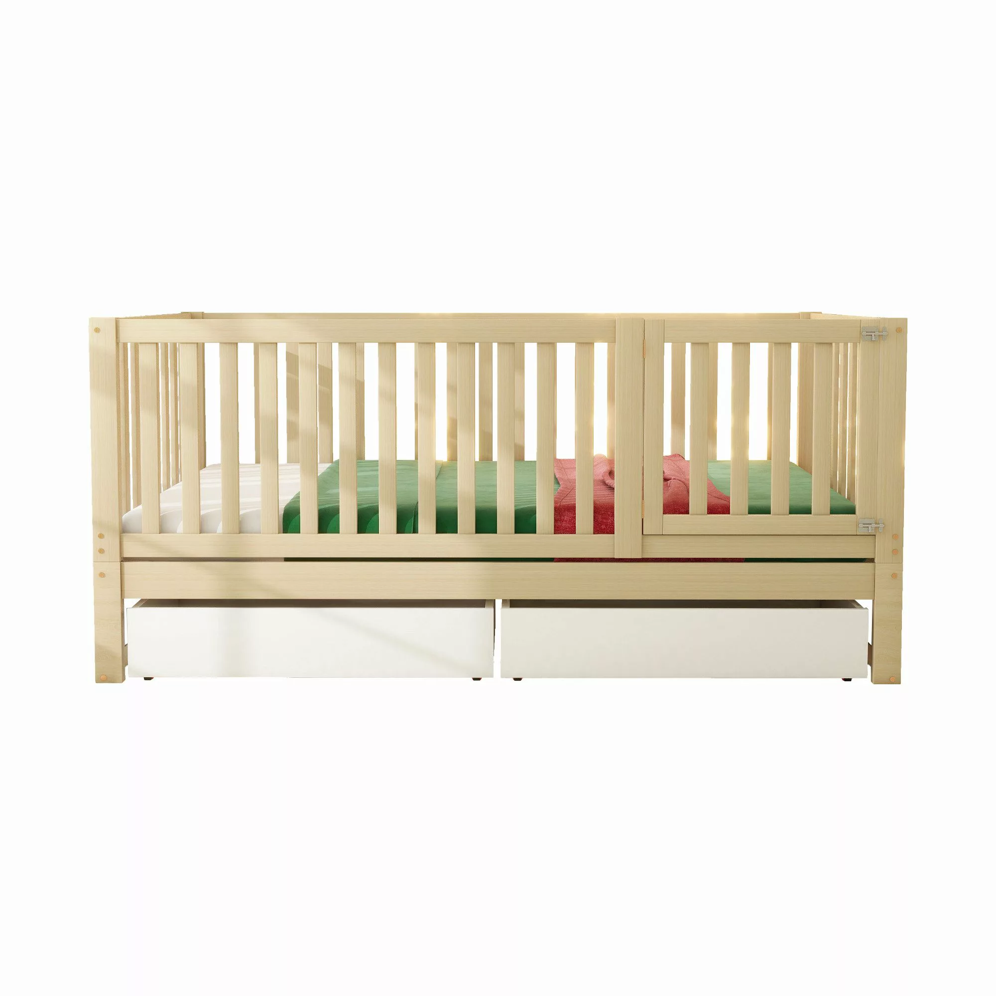HAUSS SPOLE Kinderbett 90x200cm Mehrzweckbettrahmen umbaubar günstig online kaufen