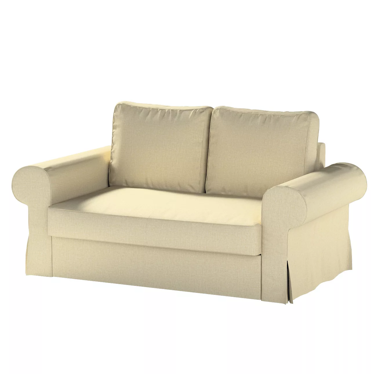 Bezug für Backabro 2-Sitzer Sofa ausklappbar, olivgrün-creme, Bezug für Bac günstig online kaufen
