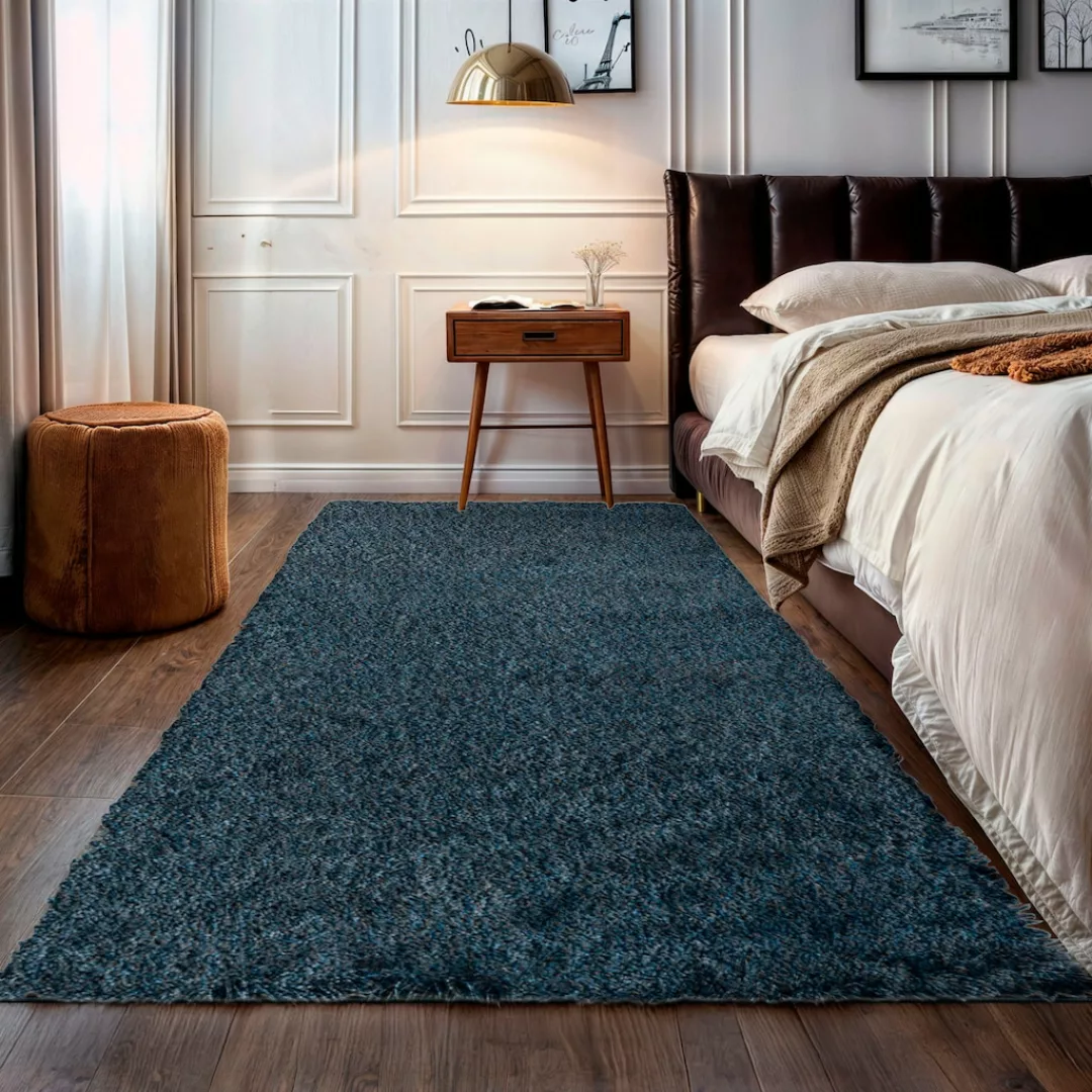 my home Teppich »Banji«, rund, Uni Farben, weich und flauschig, auch als re günstig online kaufen