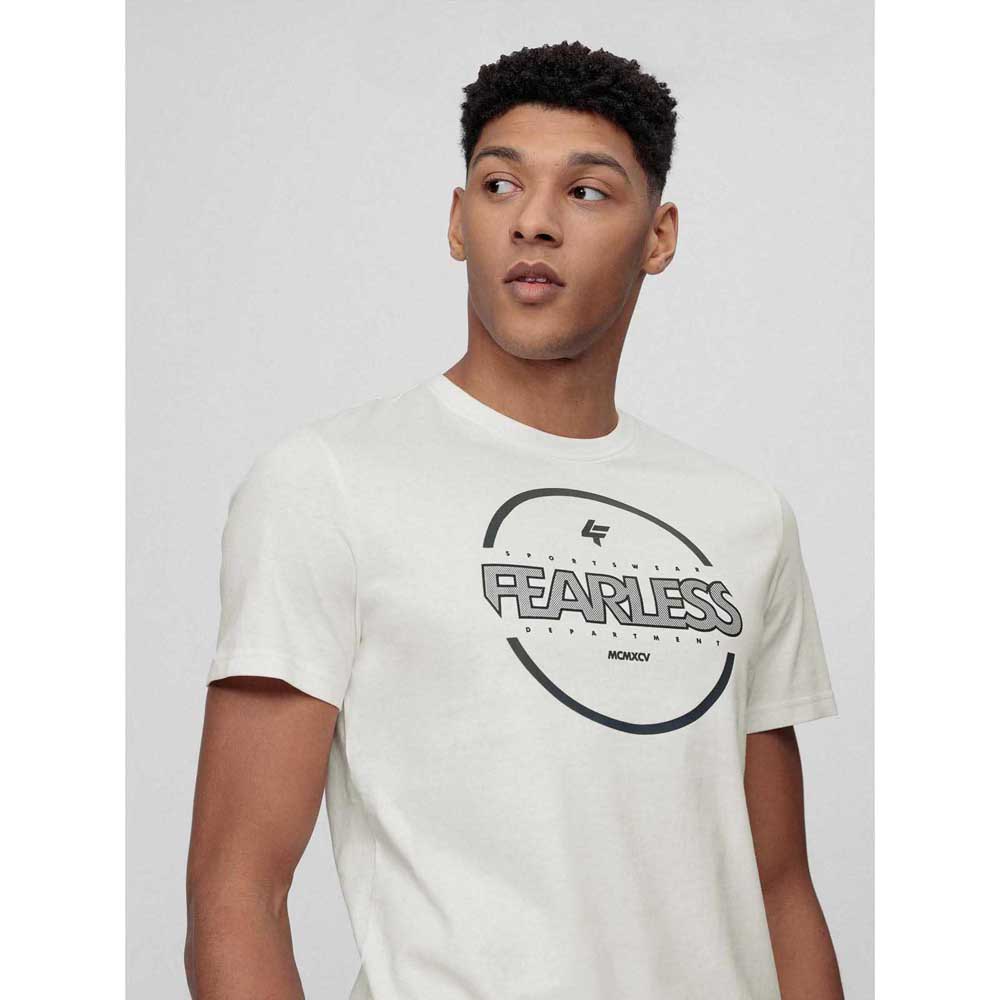 4f Kurzärmeliges T-shirt M Off White günstig online kaufen