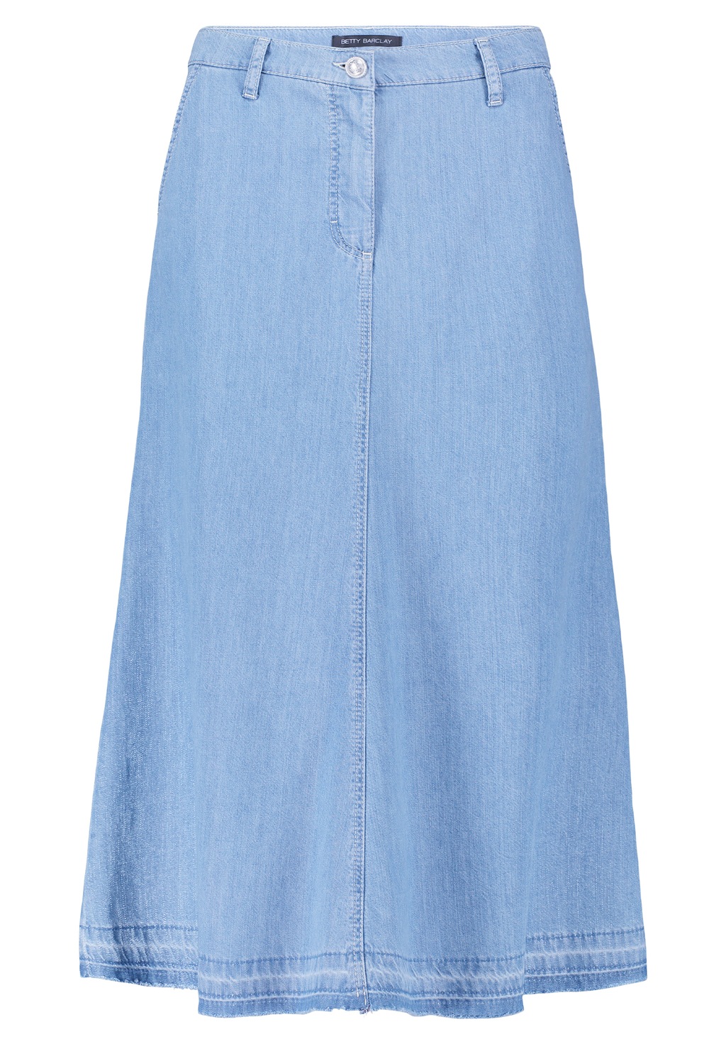 Betty Barclay Midirock "Betty Barclay Damen Jeansrock mit offenem Saum", Fo günstig online kaufen