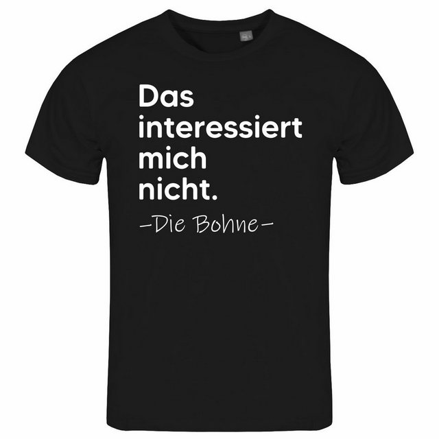 deinshirt Print-Shirt Herren T-Shirt Das interessiert mich nicht die Bohne günstig online kaufen