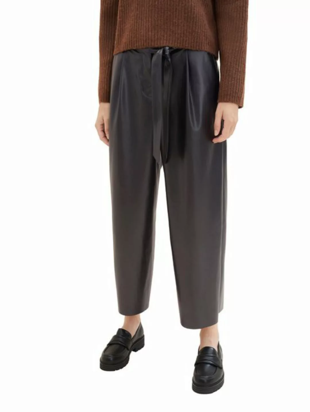 TOM TAILOR Caprijeans Culotte aus Kunstleder günstig online kaufen