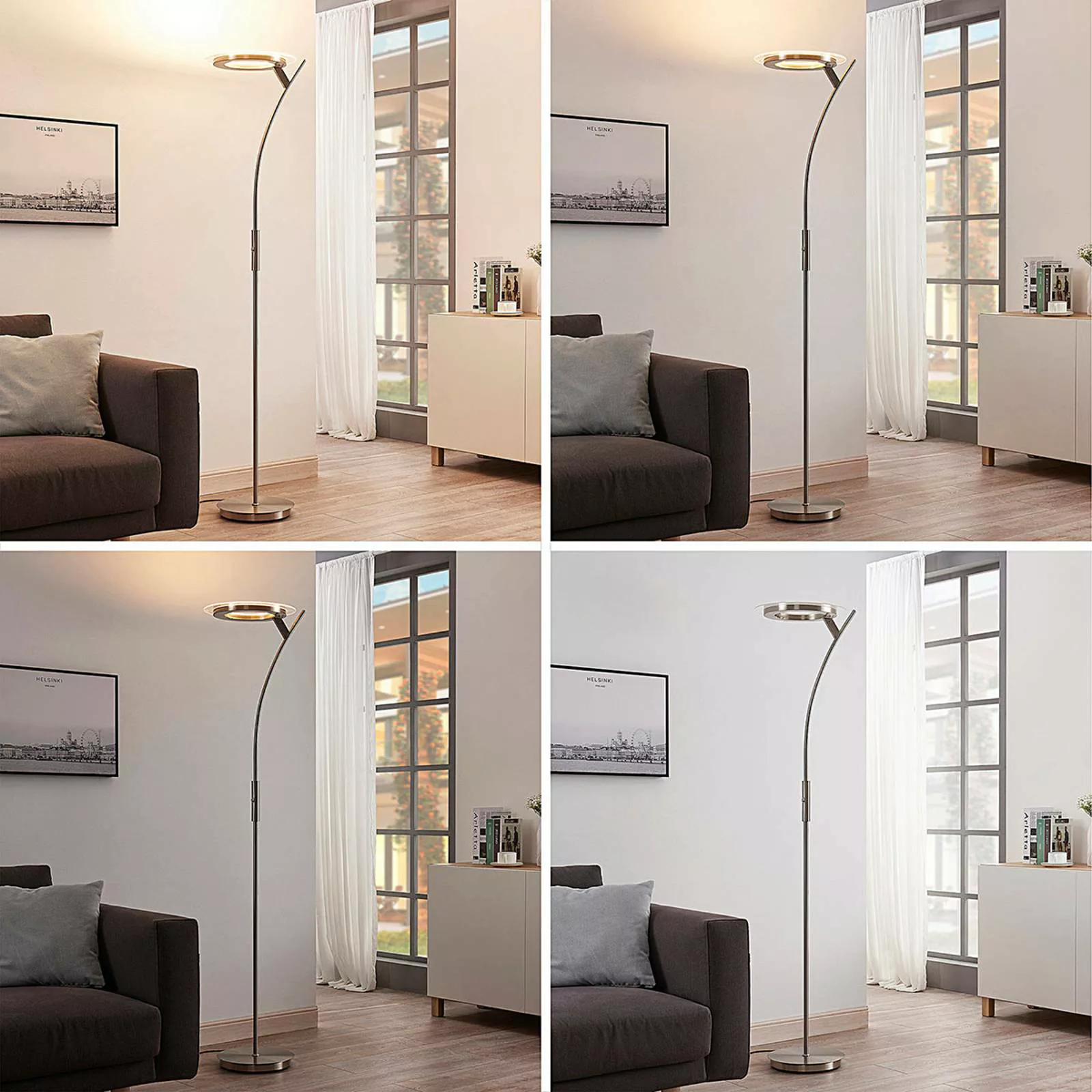 LED-Deckenfluter Darion mit Dimmer günstig online kaufen