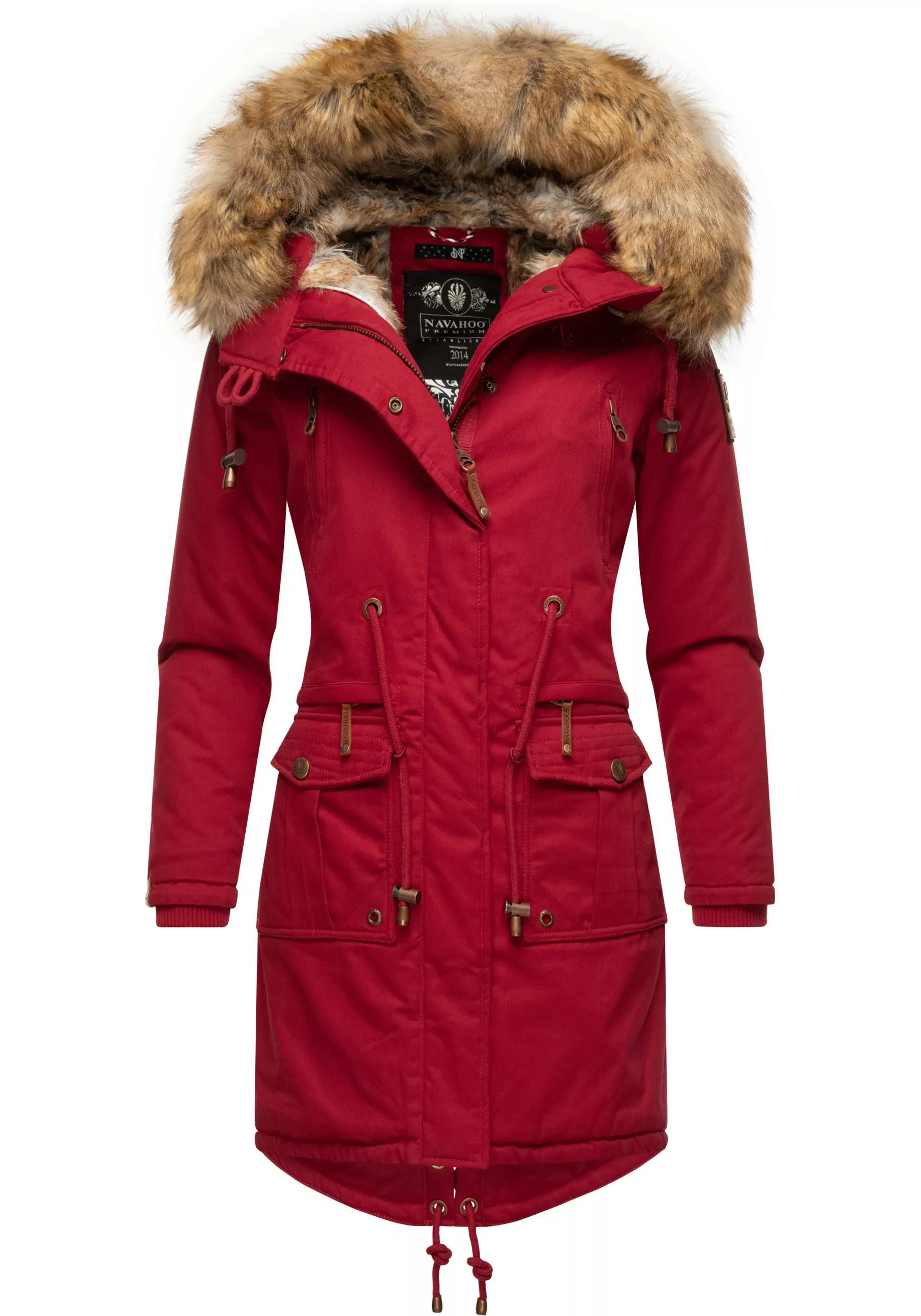 Navahoo Wintermantel "Rosinchen", stylischer Damen Winter Baumwollparka mit günstig online kaufen