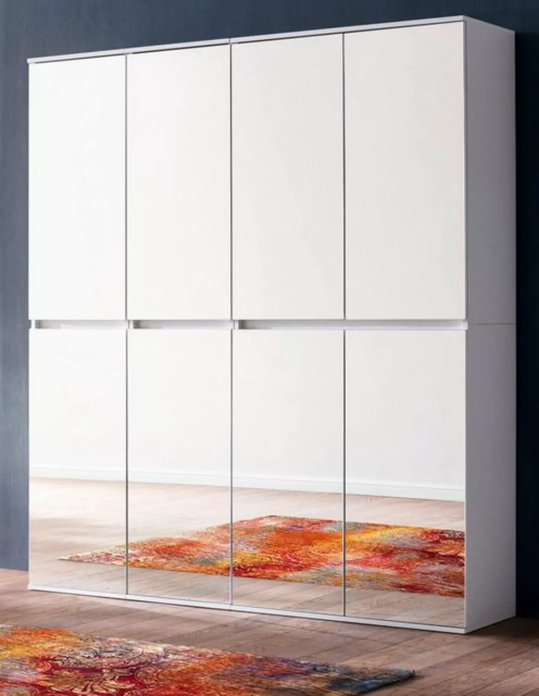 Furn.Design Garderobenschrank Reflect (Mehrzweckschrank 8-türig, 148 x 191 günstig online kaufen