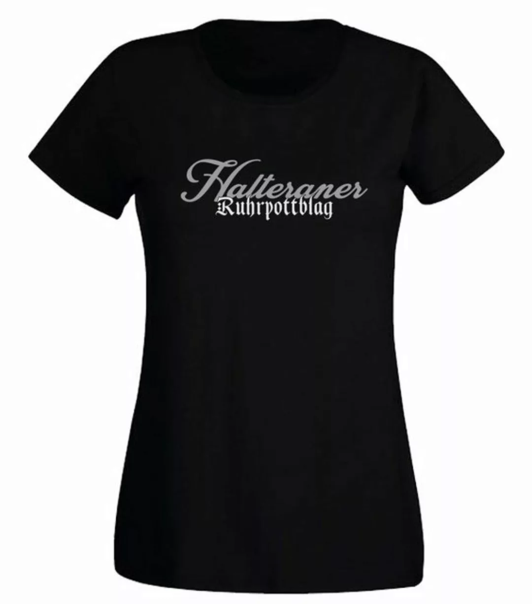 G-graphics T-Shirt Halteraner Ruhrpottblag Slim-fit Damen T-Shirt mit Ruhrg günstig online kaufen