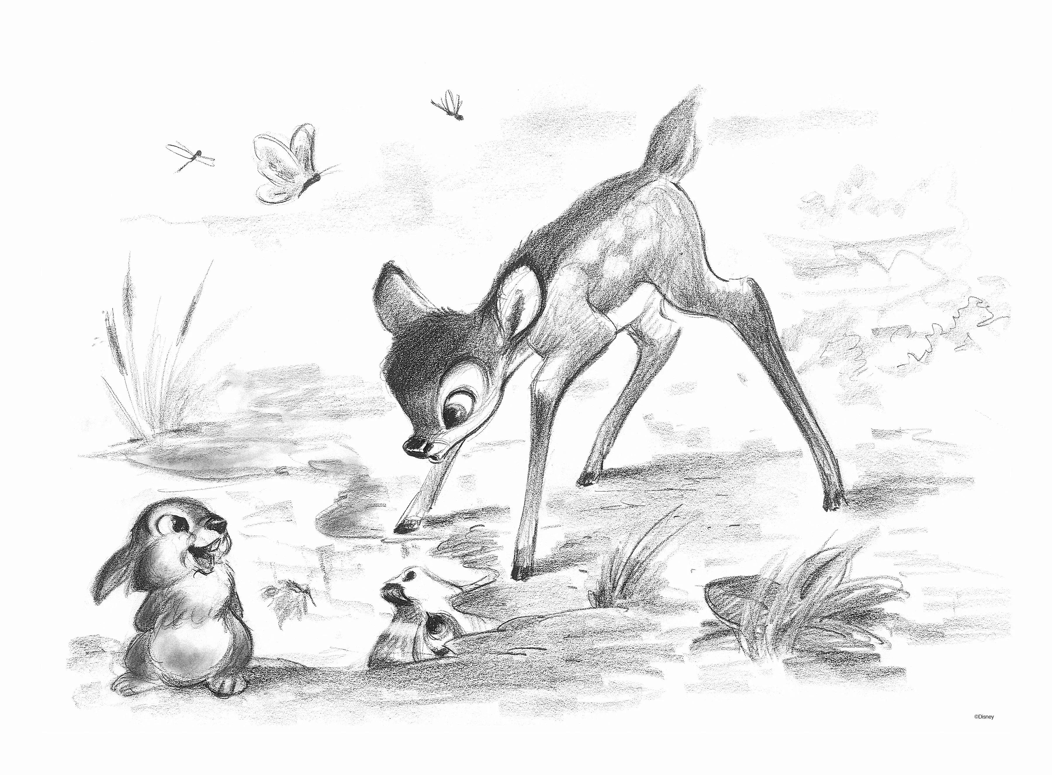 Disney Leinwandbild "Bambi & Klopfer", Bambi & Klopfer, 50x70cm günstig online kaufen