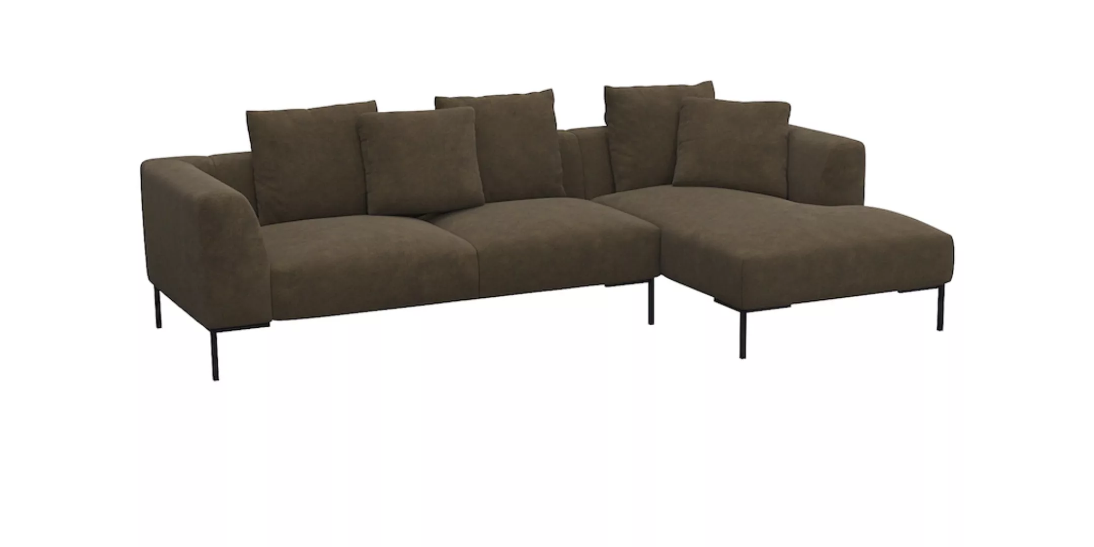 FLEXLUX Ecksofa "Sava", Taschenferderkern-Sitz mit Kaltschaum, lose Rücken- günstig online kaufen