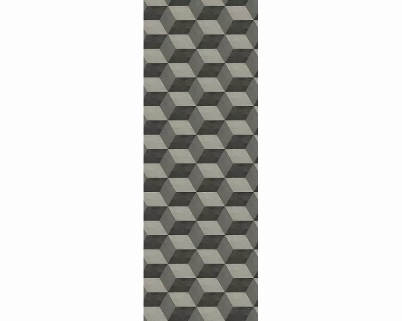 Dekopanel "Quadrate grau" 1,00x2,80 m / Glattvlies Perlmutt günstig online kaufen