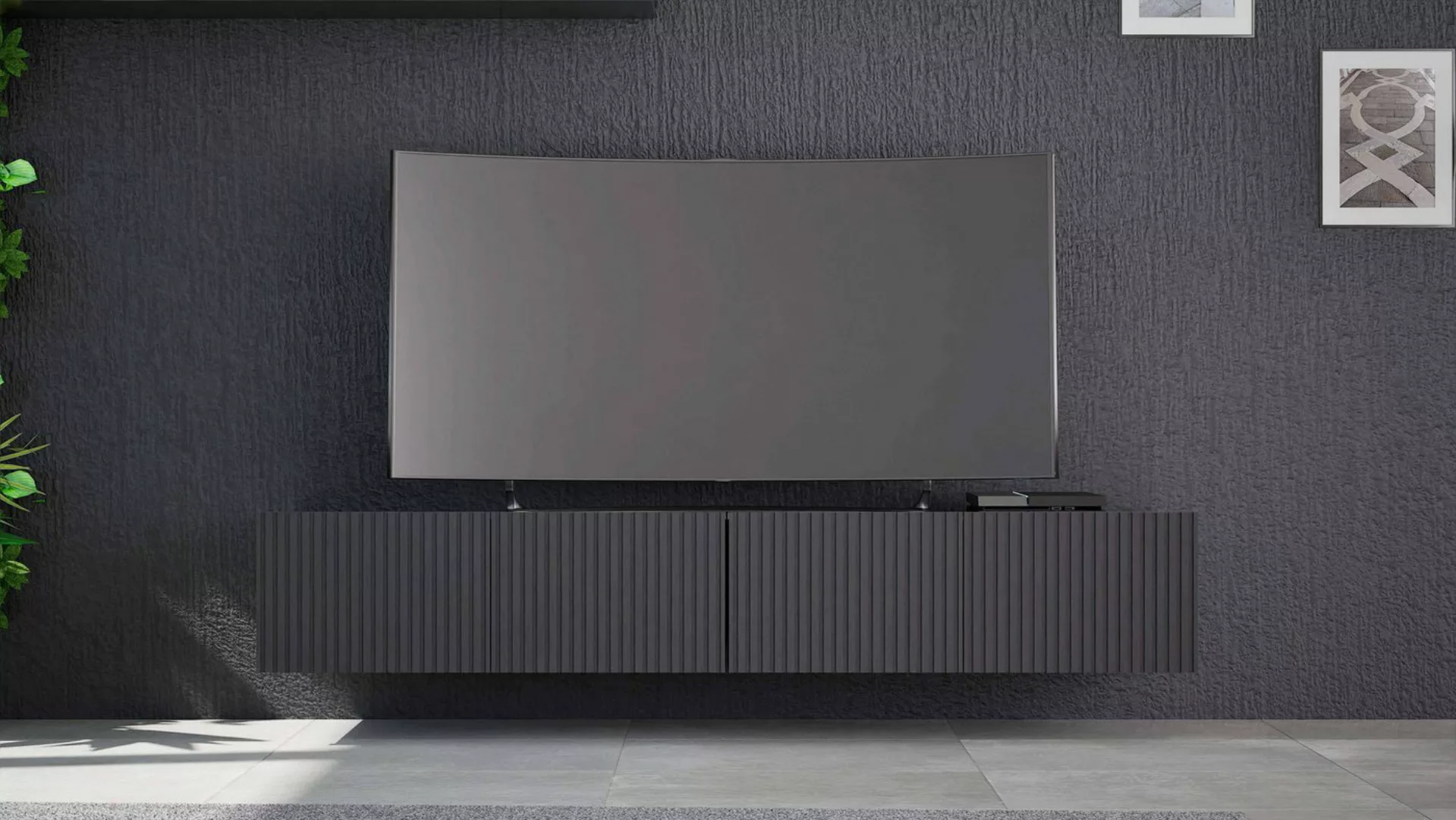 Furnix TV-Schrank Kobby TV Kabinett hängend 2x100 cm Lowboard Sideboard mit günstig online kaufen