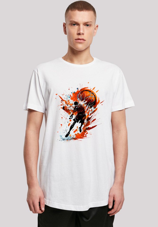 F4NT4STIC T-Shirt Basketball Splash Sport LONG Print günstig online kaufen