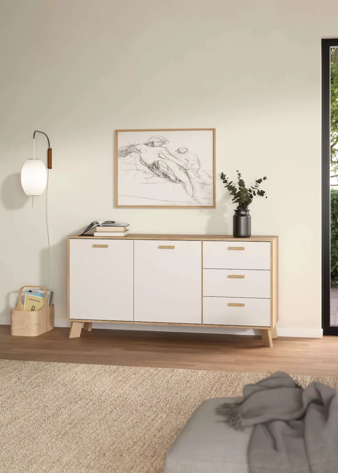 andas Sideboard "Ikast, Stauraum, Schubladenschrank, Aufbewahrung", 2 Türen günstig online kaufen