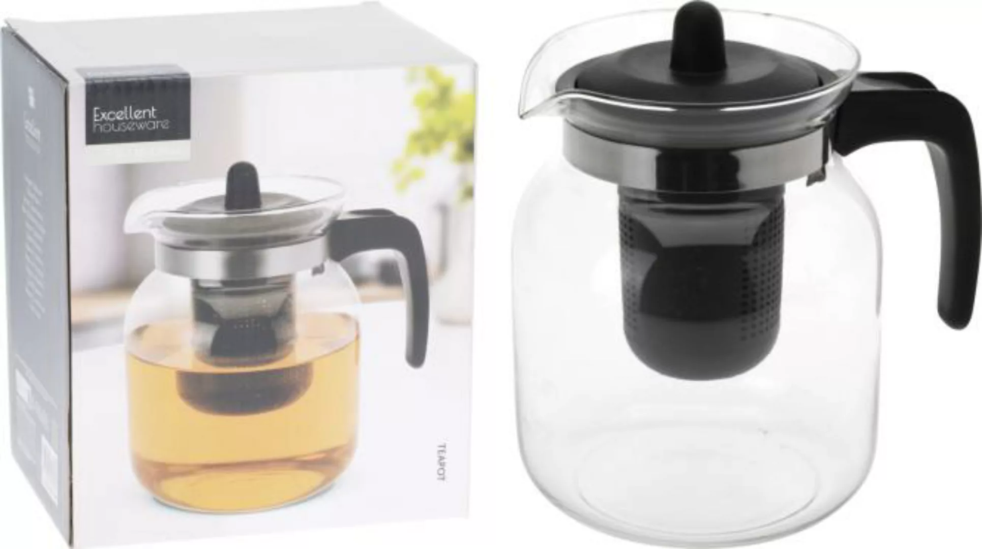 Teekanne 1500ml C80652130 transparent / schwarz günstig online kaufen