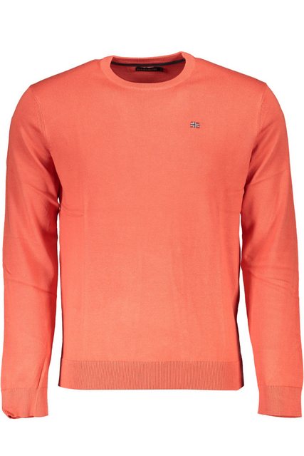 Napapijri Strickpullover Roter Herren Pullover: Regular Fit Langarmshirt mi günstig online kaufen