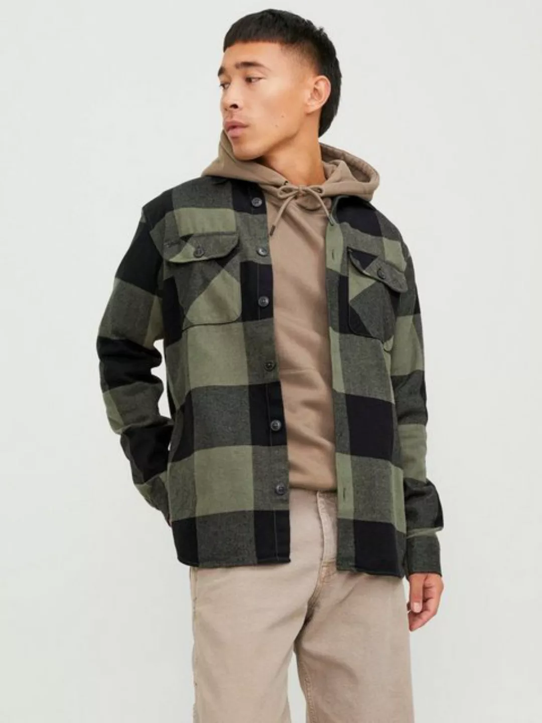 Jack & Jones Langarmhemd JJEDARREN OVERSHIRT LS NOOS günstig online kaufen