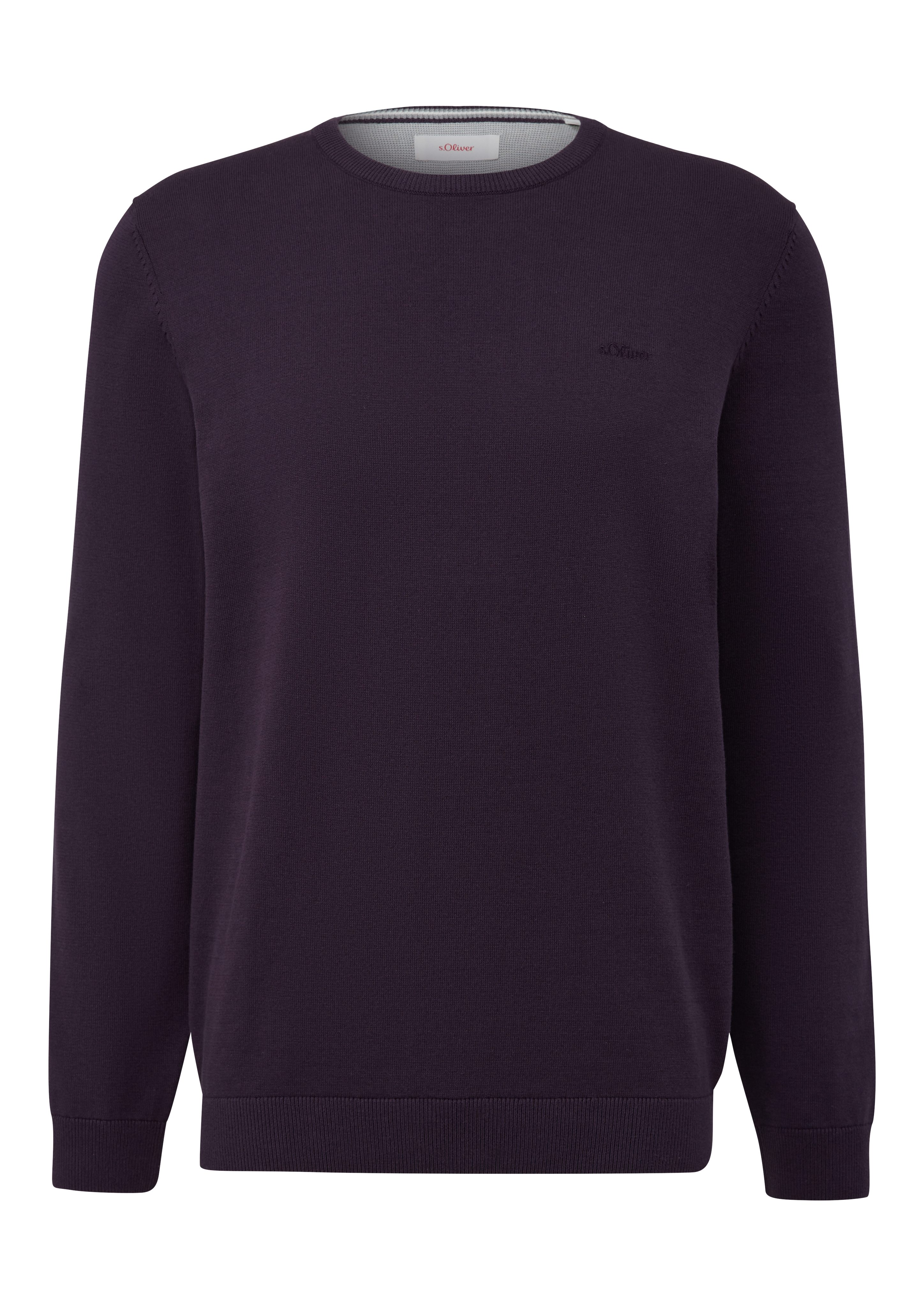 s.Oliver Strickpullover mit Logostickerei günstig online kaufen