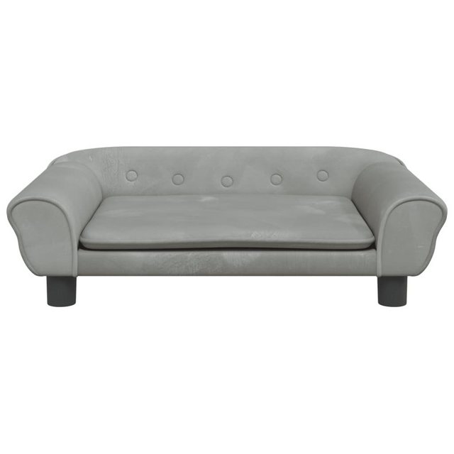 vidaXL Kindersofa Kindersofa Hellgrau 70x45x26 cm Samt Kindercouch Kindermö günstig online kaufen