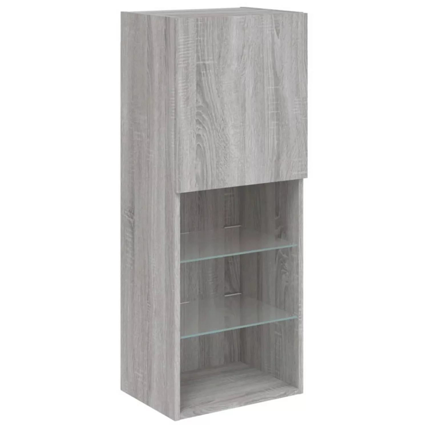 VidaXL TV-Schrank mit LED-Leuchten Braun Eichen-Optik 40,5x30x102 cm günstig online kaufen