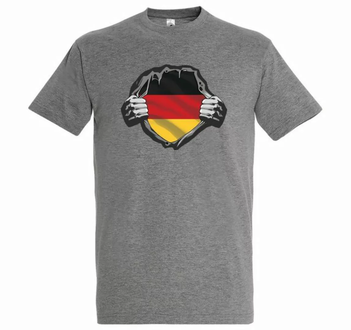 Youth Designz T-Shirt Deutschland Herz Herren T-Shirt mit trendigem Frontpr günstig online kaufen