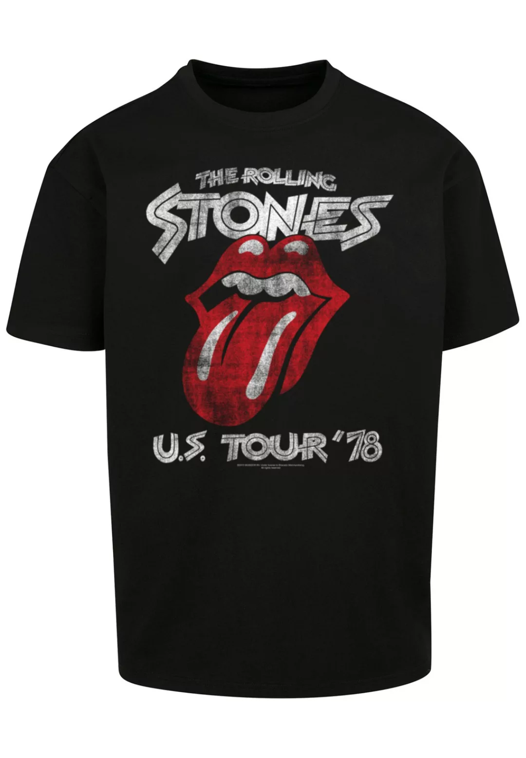 F4NT4STIC T-Shirt "The Rolling Stones Rock Band US Tour 78 Front" günstig online kaufen
