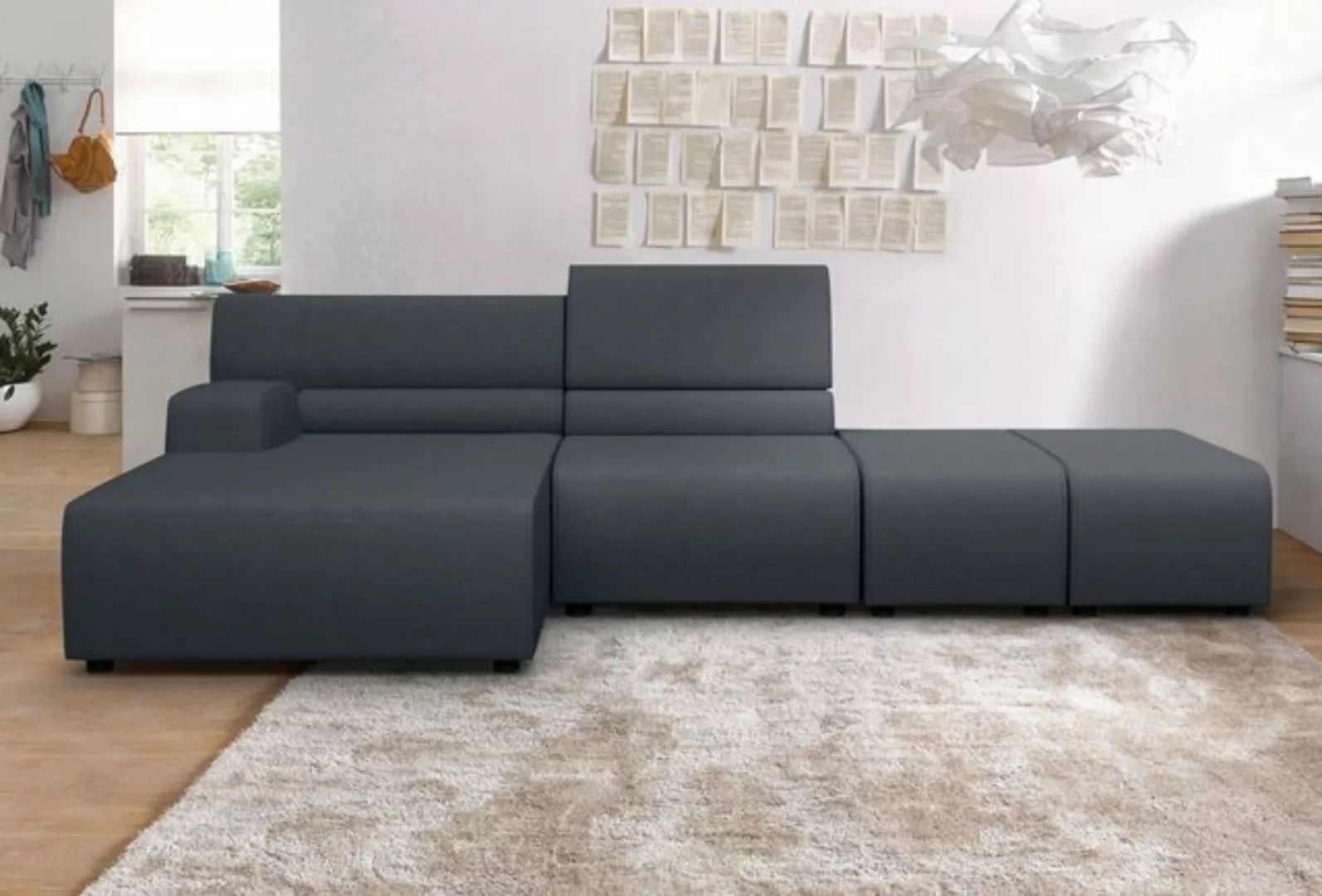 Egoitaliano Ecksofa "Babouche, Designsofa mit außergewöhnlichem Sitzkomfort günstig online kaufen