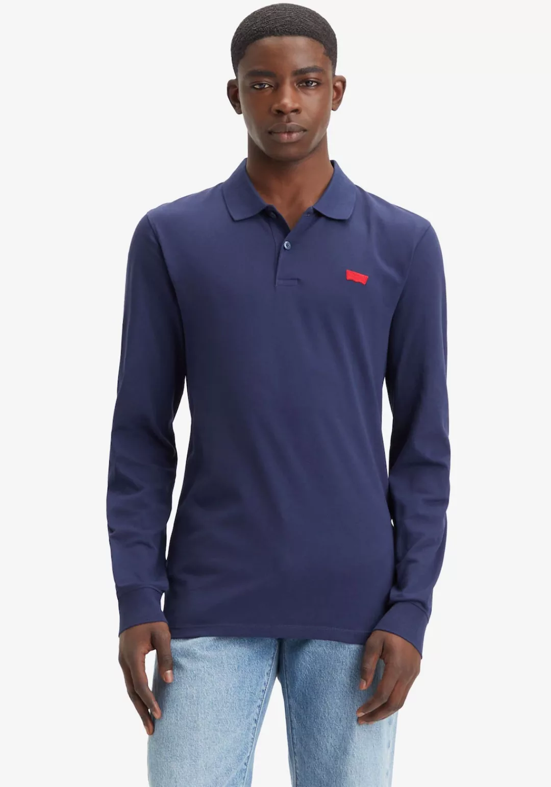 Levis Langarm-Poloshirt, mit Logo Stickerei günstig online kaufen