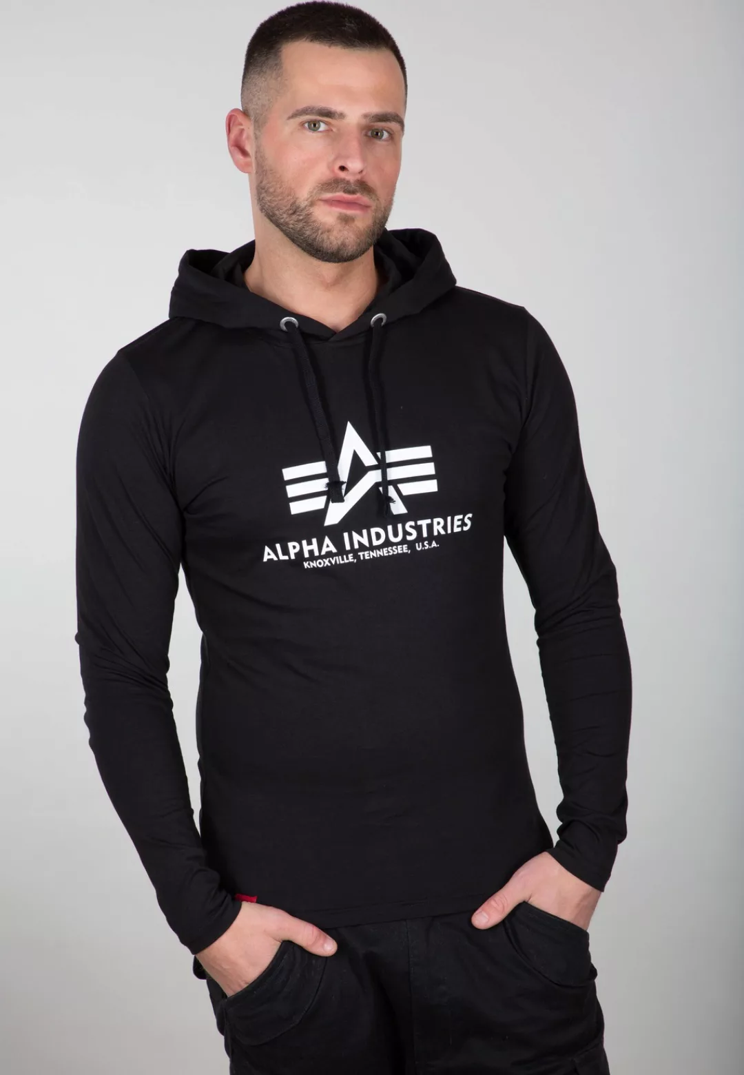 Alpha Industries Longsleeve ALPHA INDUSTRIES Men - Longsleeves Basic Hooded günstig online kaufen