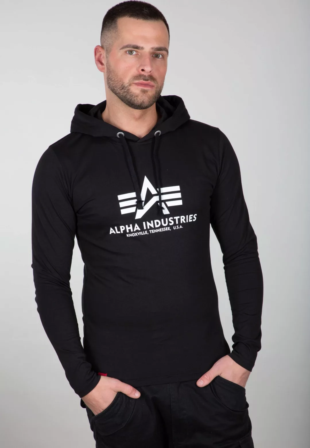 Alpha Industries Longsleeve "Alpha Industries Men - Longsleeves Basic Hoode günstig online kaufen