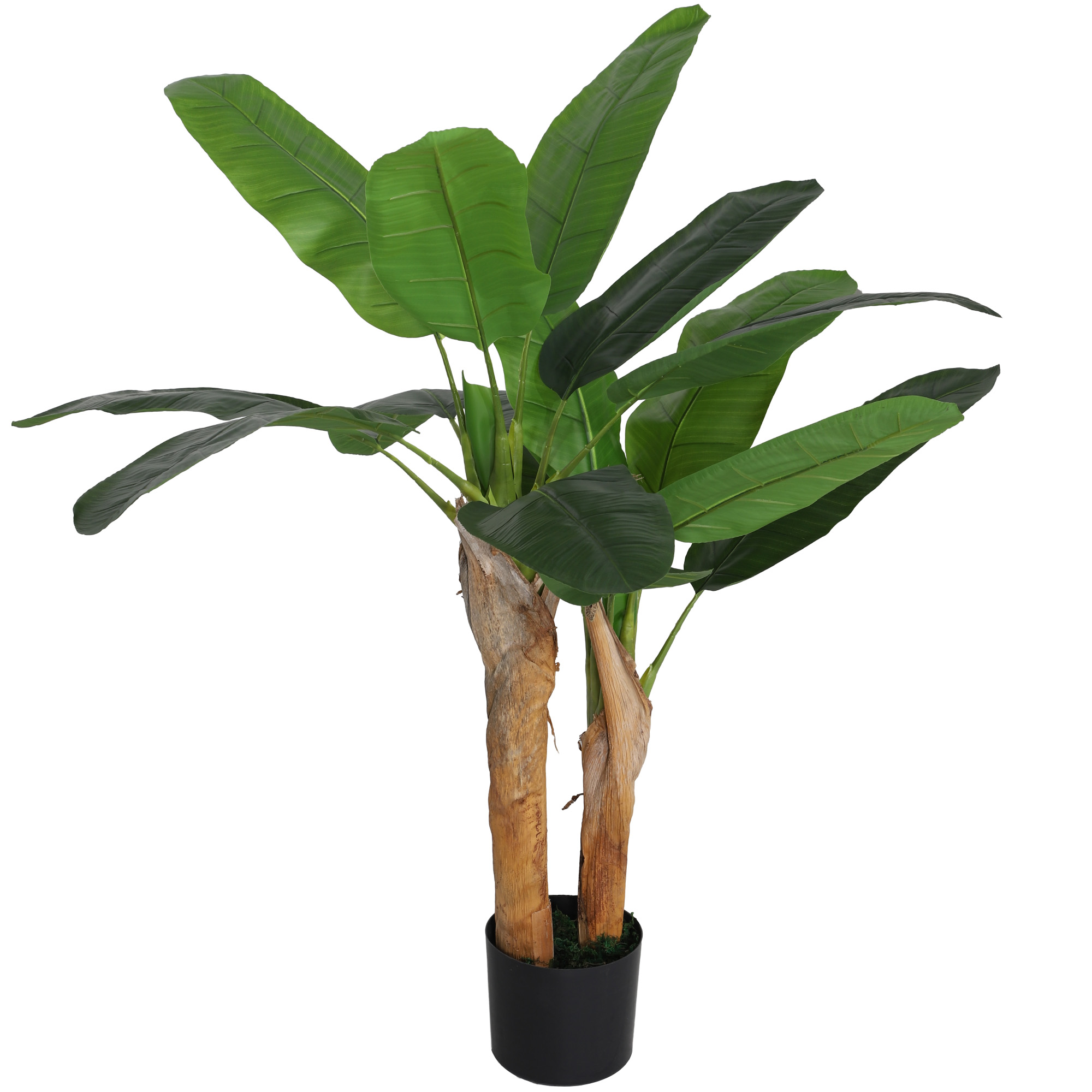 HOMCOM Künstlicher Bananenbaum Hoch 120 cm mit Inklusivem Topf, Künstliche günstig online kaufen