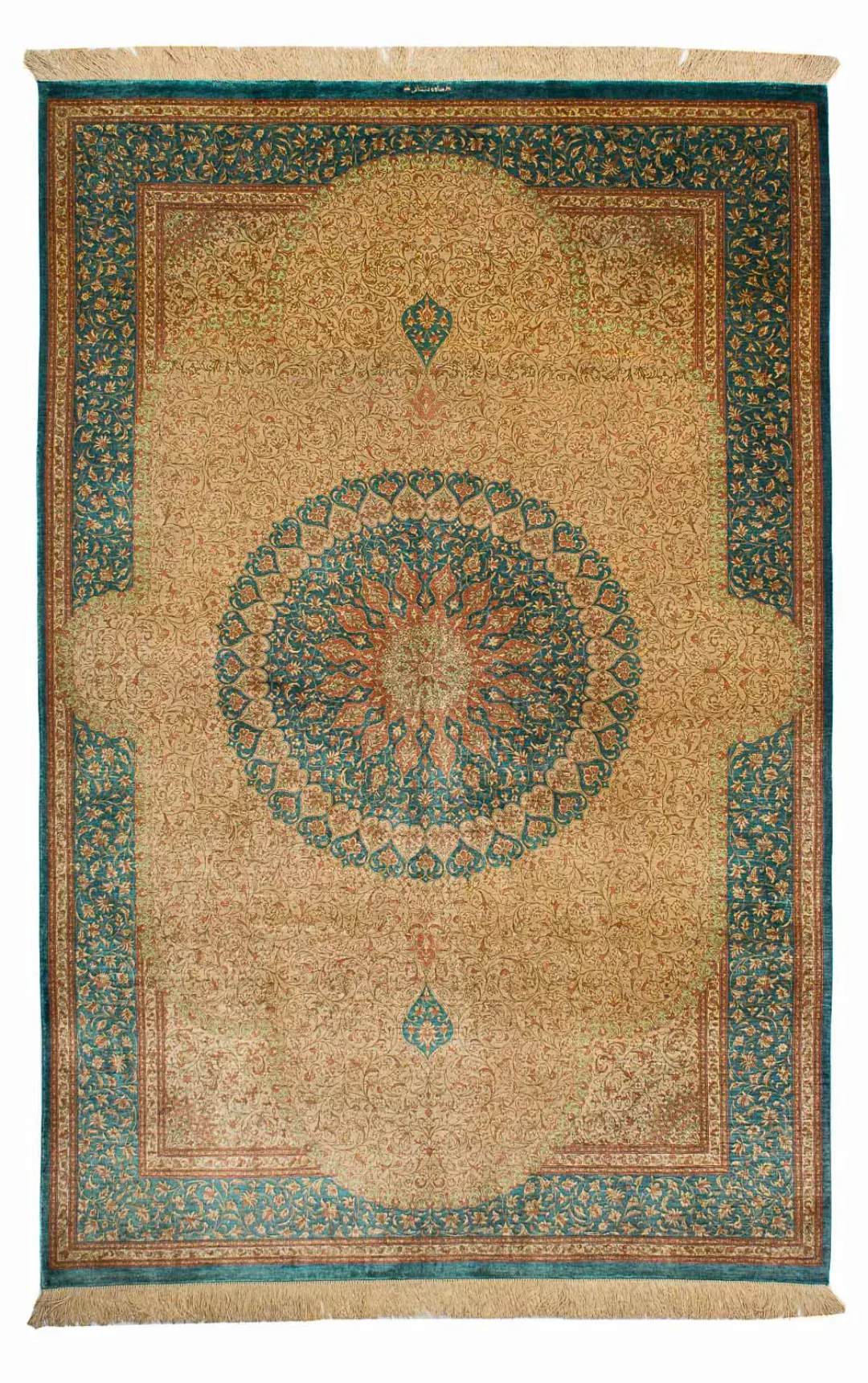 morgenland Seidenteppich »China Seide Medaillon 183 x 122 cm«, rechteckig, günstig online kaufen