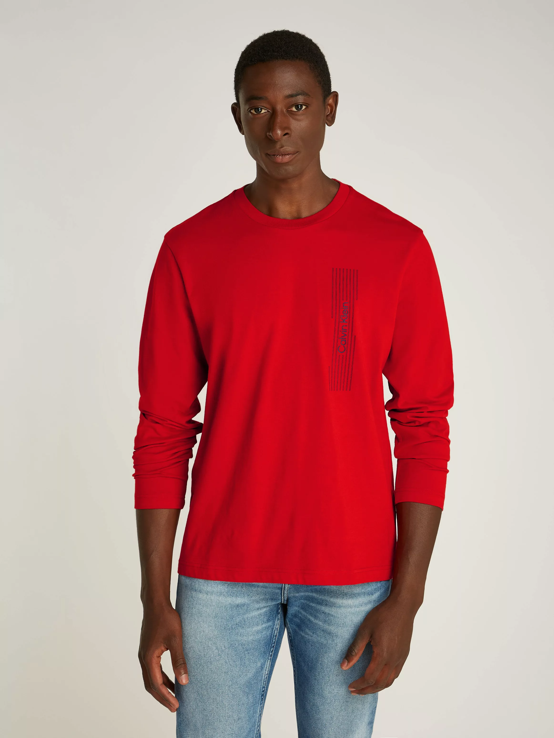 Calvin Klein Langarmshirt "HORIZONTAL LOGO LS T-SHIRT", mit Logoprägung günstig online kaufen