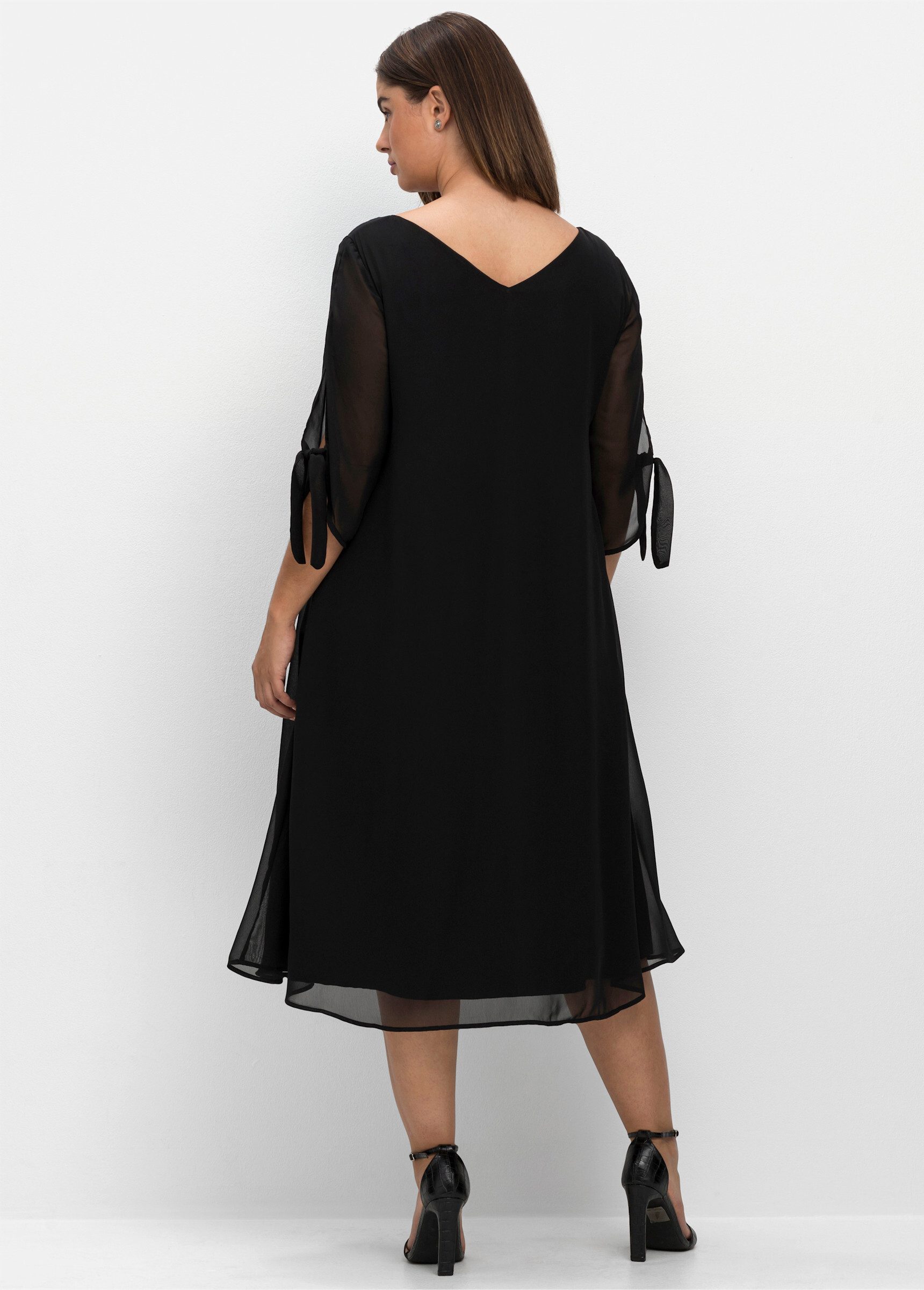 Sheego Etuikleid Chiffonkleid günstig online kaufen