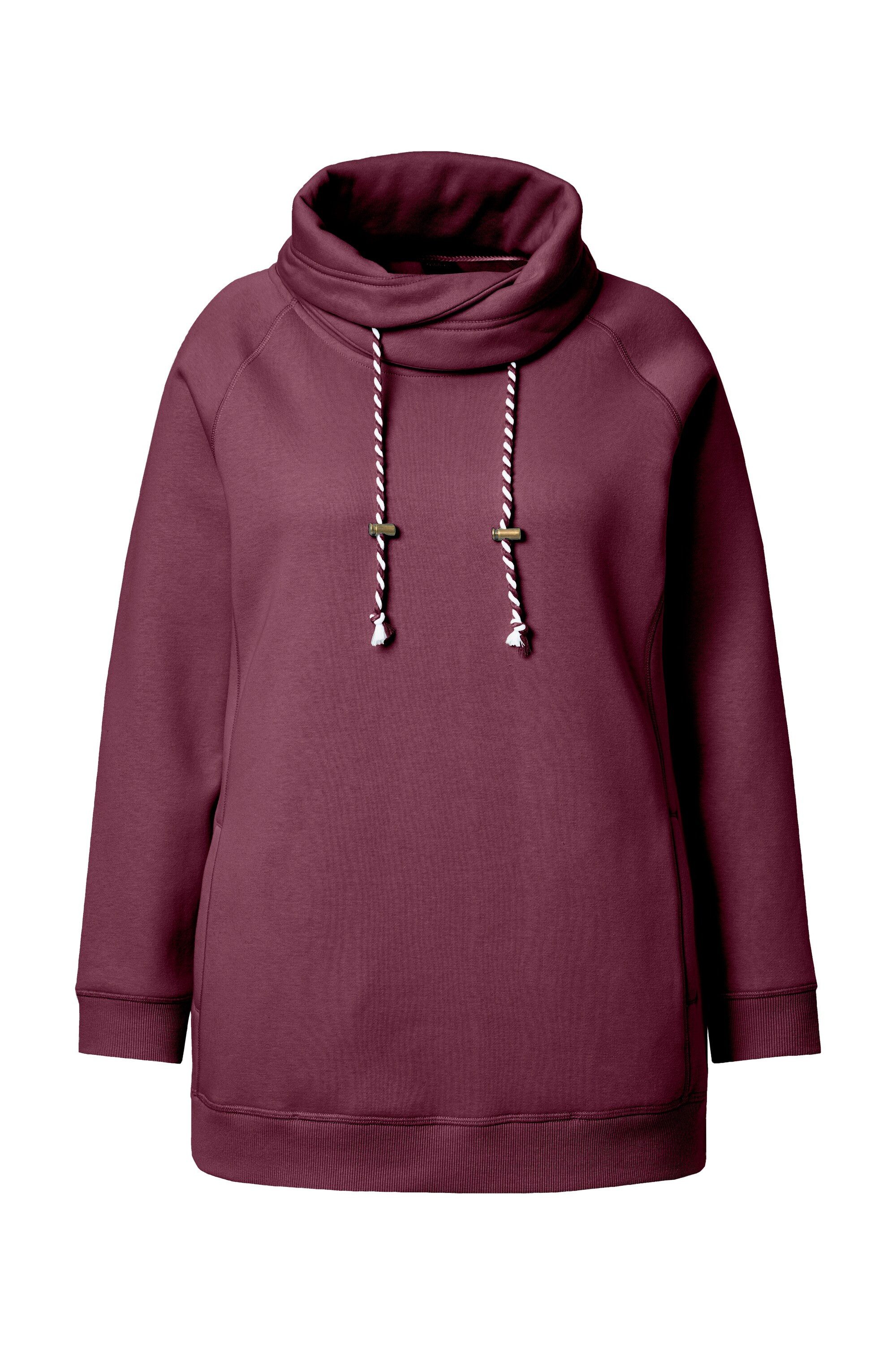 Ulla Popken Sweatshirt Sweatshirt weiter Stehkragen günstig online kaufen
