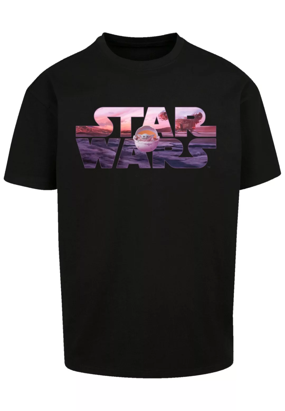 F4NT4STIC T-Shirt "Star Wars The Mandalorian Child Ride The Sky", Premium Q günstig online kaufen