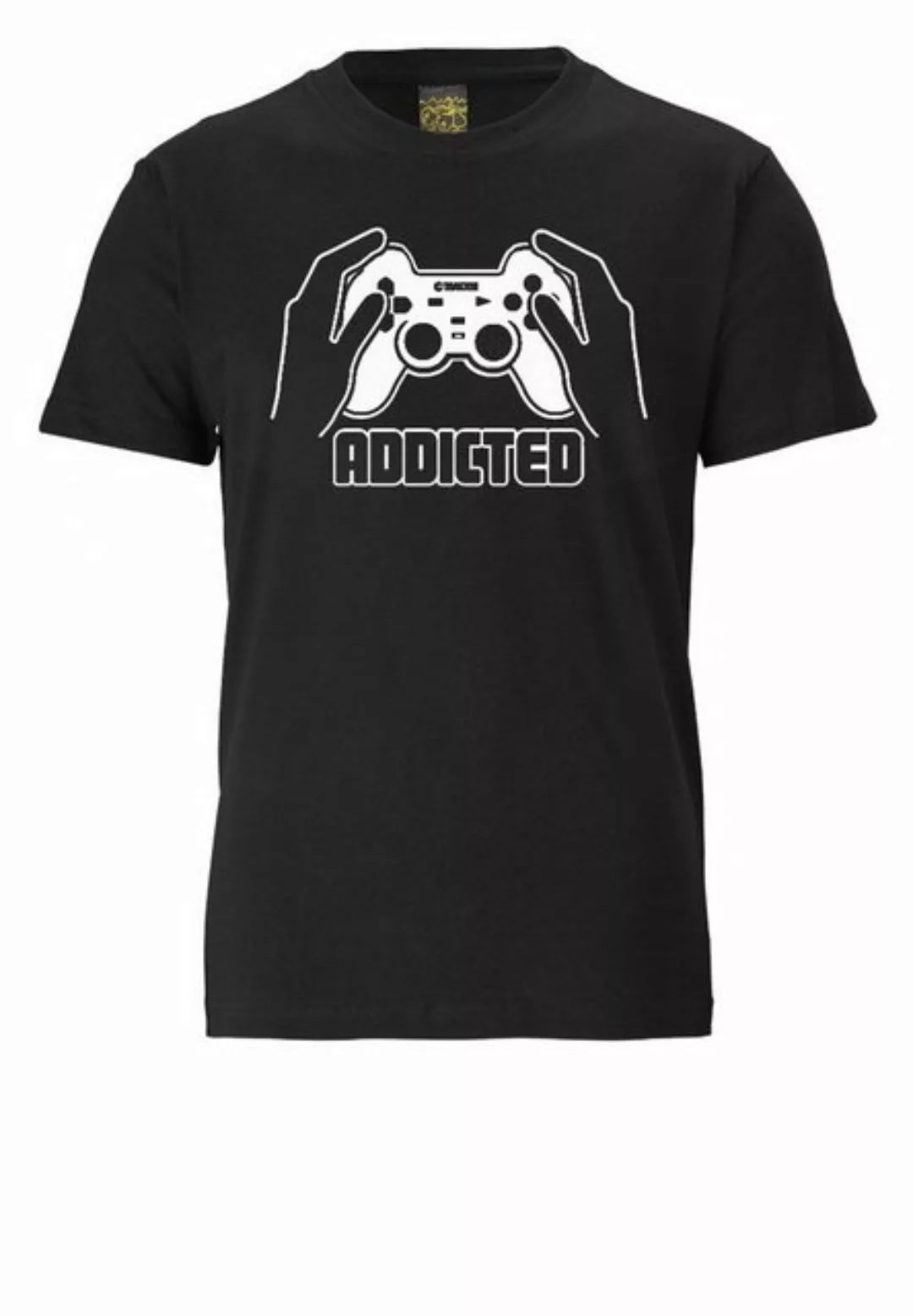 LOGOSHIRT T-Shirt "ADDICTED", mit Front-Print günstig online kaufen