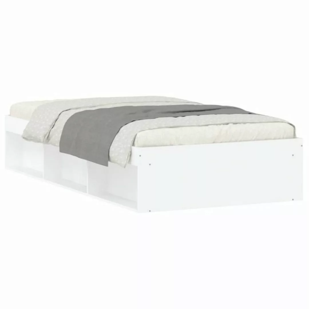 furnicato Bett Bettgestell Weiß 90x190 cm günstig online kaufen