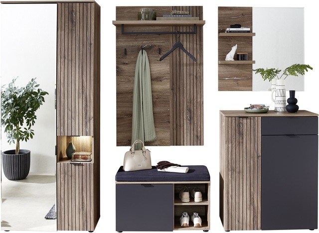 Innostyle Garderobenschrank "LINEA Garderoben Set,besteht aus 5 Typen, 266x günstig online kaufen