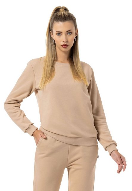 RedBridge Sweatshirt Red Bridge Damen Sweatshirt Rundhals Pullover Beige XX günstig online kaufen