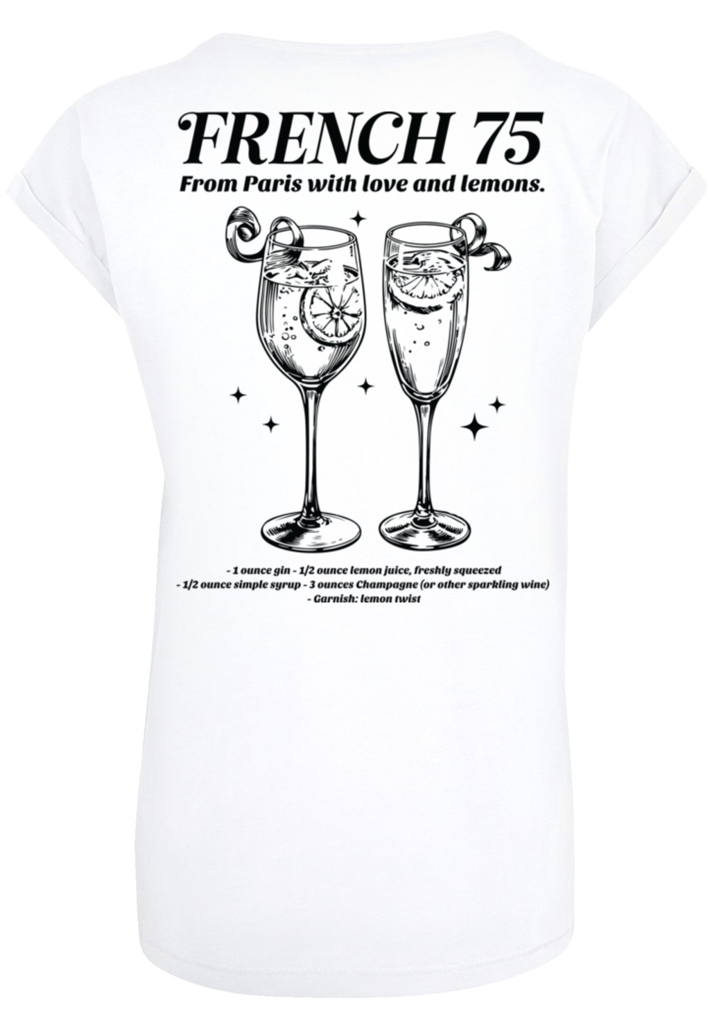 F4NT4STIC T-Shirt "French 75 From Paris With Love", Premium Qualität günstig online kaufen