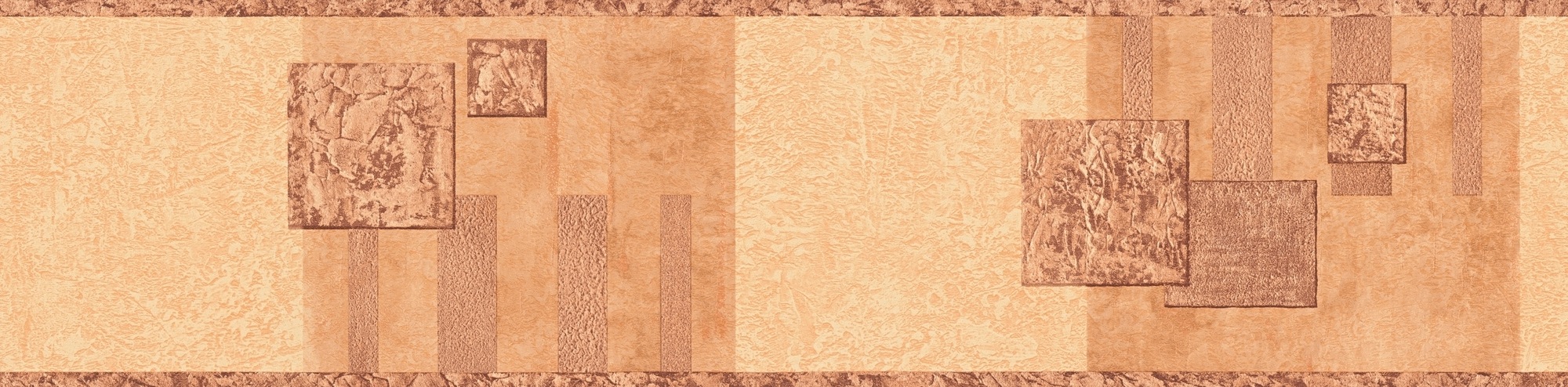 Bricoflor Mediterrane Tapeten Bordüre in Terracotta Orange Küchen Bordüre S günstig online kaufen