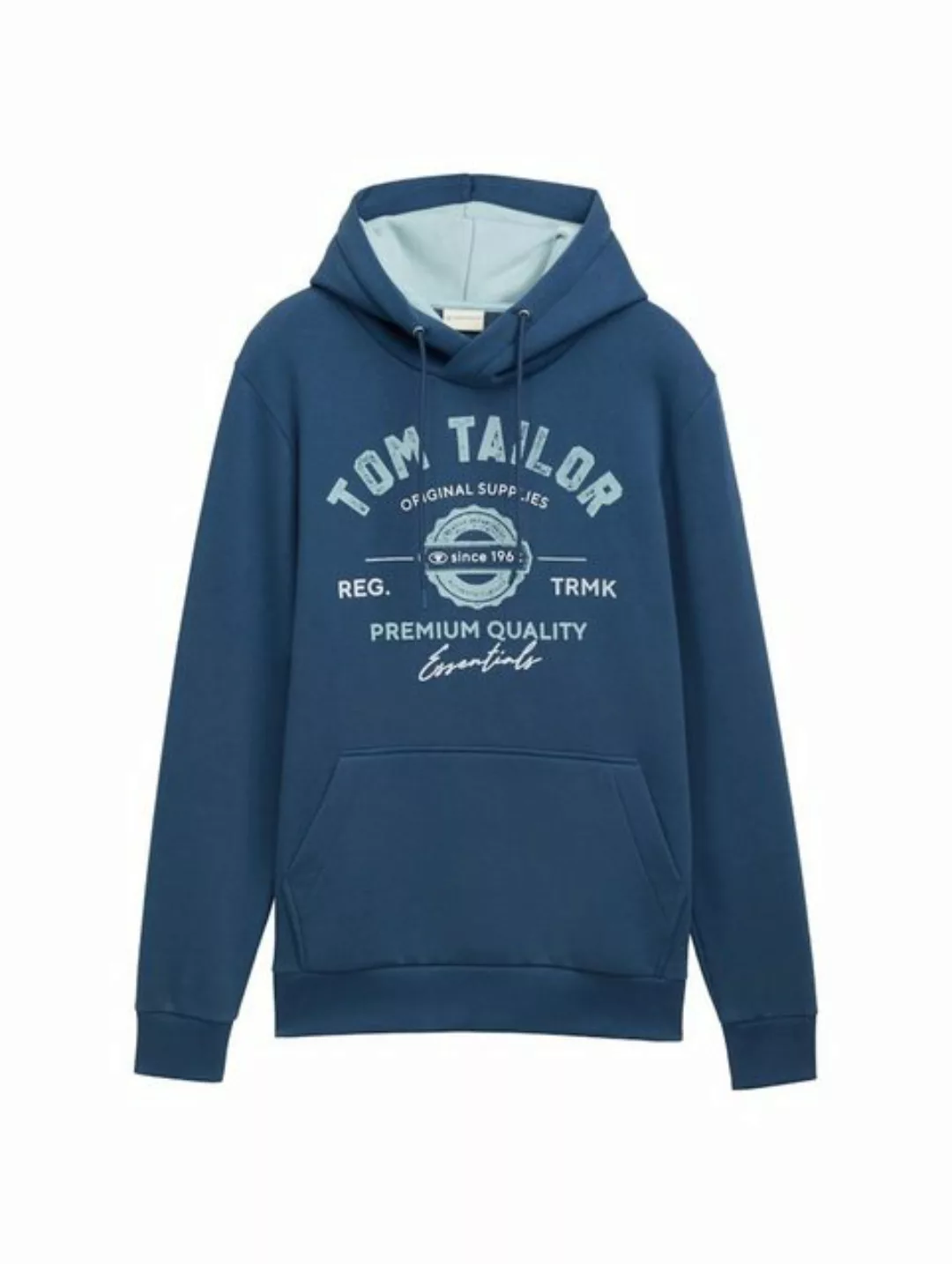 TOM TAILOR Hoodie TOM TAILOR HOODIE WITH PRINT (1-tlg) günstig online kaufen