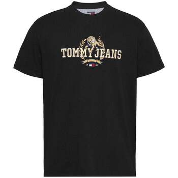 Tommy Jeans  T-Shirts & Poloshirts Embroidered Varsity T-Shirt Black günstig online kaufen